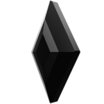 Diamond Shape Jet 5x3mm 8szt - obrazek 3