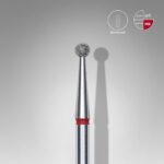 Frez diamentowy kulka czerwona średnica 2,5 mm FA01R025 - obrazek 2